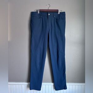 Lululemon ABC Navy Blue Classic Slim Fit Athletic Pants Men’s Size 31 Iron Blue